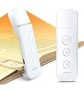 Glocusent 12 LED Book Light, Reading Lights for Books in Bed with 5 Colors &amp; 5 Brightness, Portab...