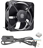 GUIANDJING 2060 Cooling Fan 20cm 200mm X 60mm 5 Inch AC 110V Ball Bearing Brushless High CFM 2555RPM