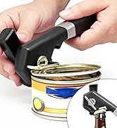 PrinChef safety Can Opener with Built-in Bottle Opener, Black