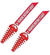 MELIFE Red 0.6"-1.5" Muffler Exhaust Wash Plug, Motorcycle Dirt Bike 2 Stroke w/Streamer Flight R...
