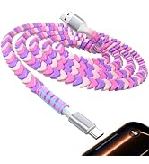 USB C Cable Beaded Cute USB-A Charger Cable for iPhone 17 17e 16e 16 15 for CarPlay USB to Type C...