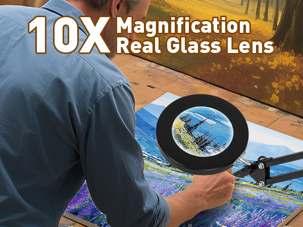 magnifying glasses for crafts 10x magnifying glass with light led magnifying lamp