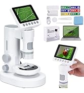 Microscope for Kids.Digital Microscope with 100-1000X Magnidication and 3.5" HD Screen, Photo &amp; V...