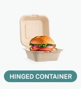 hinged container