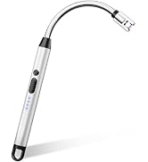VEHHE Electric Candle Lighter, Plasma Arc Windproof BBQ Lighter with Nti-False-Touch Lock, Electr...