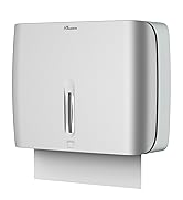 PLUSSEN Paper Towel Dispenser Wall Mount Commercial with Lock 1 Pack,Universal Multifold Tri Fold...