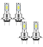 Edearkar H7 LED Headlight Bulb (4-Pack) H7 80W 3570 2SMD 6000K High Bright Decoding Light Car LED...