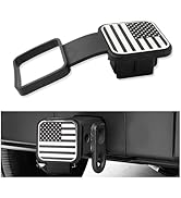 carleef Trailer Hitch Covers - Unique US Flag Tow Hitch Covers 2 Inch with Square Mouth for Car D...