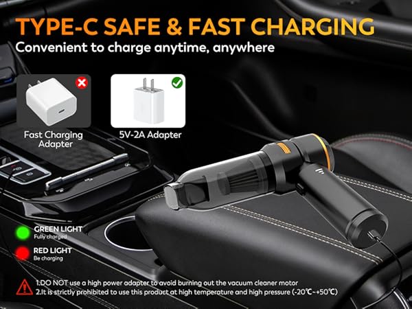 KedeeSparkle Handheld Car Vacuum Cleaner, 4 in 1 Cordless Vacuum Cleaner