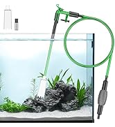 Pawfly Aquarium Water Changer Kit, Fish Tank Siphon Vacuum Cleaner with 6 Feet Long Hose and Exte...