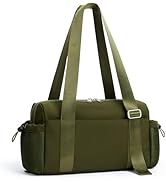 WLLWOO Small Gym Bag for Women with Wet Pocket, Mini Travel Duffle Tote Bag, Lightweight Workout ...