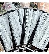 Lace Stickers Set - Maxleaf 120PCS Vintage PET White Lace Stickers for Decoration Planners Scrapb...