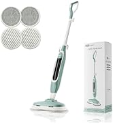 Apical Life Steam &amp; Scrub Steam Mop, All-in-One Scrubbing and Sanitizing Hard Floor Cleaner, LED ...