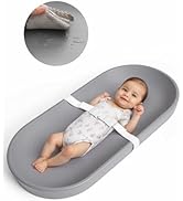 COMOMY Baby Changing Pad for Dresser - Wipeable Changing Pad with Restraining Belt, Waterproof, S...