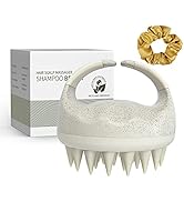 Sndyi Soft Silicone Scalp Massager for Dandruff Removal and Hair Growth - Wet Dry Scalp Exfoliato...