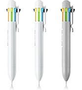 M&amp;G 3 Pcs Multicolor Pens, 8-in-1 Colored Ballpoint Pen 0.7mm Fine Point Smooth Writing Assorted ...