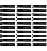 [30 Pack] 8 Inch Hook and Loop Straps Reusable Fastening Cable Strap by YiwerDer, Durable Self Ad...