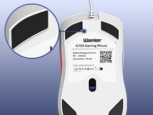 Womier G705 USB Wired Gaming Mouse for PC Computer Windows Mac Laptop