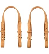 Semetall 2pcs PU Leather Purse Straps, Adjustable Purse Handles Bag Straps Replacement for Should...