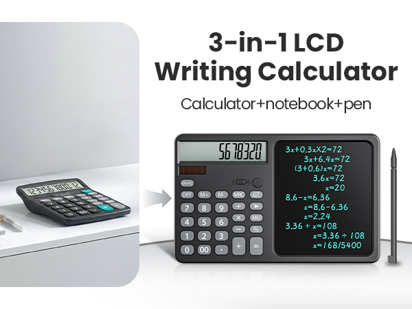 desk board buddy with calculator