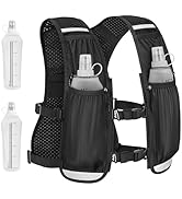 NOOLA Running Vest for Women Men, Lightweight Hydration Vest with Dual 500ML Soft Flasks, Water B...