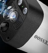 OOSSXX (4K/8.0 Megapixel &amp; 130° Ultra Wide-Angle) 2-Way Audio PoE Outdoor Home Security Camera Sy...