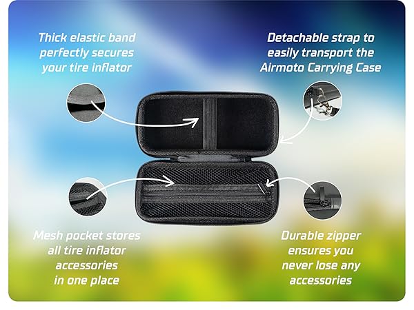 mesh pocket needle connector fit handheld psi portable car bike accessory tailored organizer hard