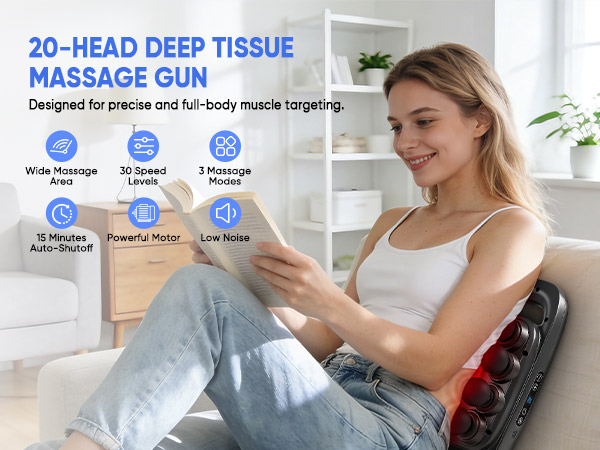 16 head massager, massager, back massager