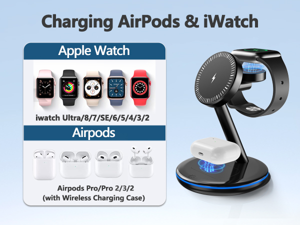 3 in 1 Charging Station for Apple Devices