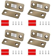 Tmyjfjingxi 4Pack Cabinet Door Magnets for Closure Bronze Magnetic Door Latch Magnetic Cabinet Locks