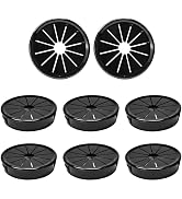 EASYEAH 8PCS Cable Grommets, 1-3/4"(45mm) Desk Hole Cover Petal Shaped Buckle Type Nylon Snap Bus...