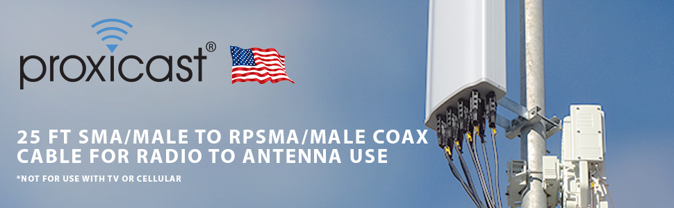 Proxicast N-Male to RPSMA-Male 25 foot Coaxial Cable