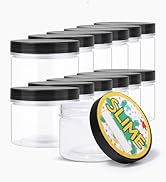 12 Pack 10oz Empty Slime Jars with lid