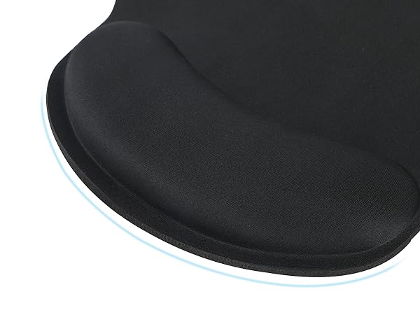 Our black mouse pad has high-quality Lycra cloth surface for smooth gliding.