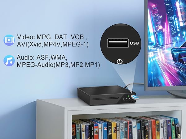 1080P HD USB DVD player