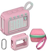 Silicone Cover and Hard Travel Case for JBL Go 4 Ultra Portable Bluetooth Speaker, Accessories fo...