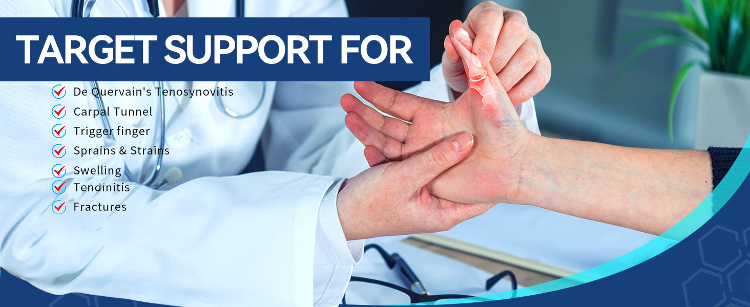 target support for thumb