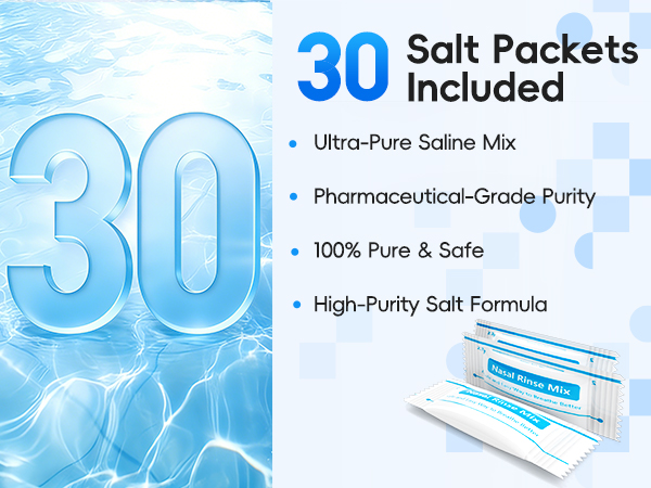 30 Salt PacketsIncluded