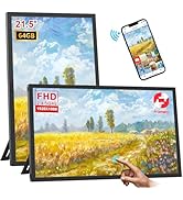 64GB FRAMEO WiFi Digital Picture Frame 21.5 inch Digital Photo Frame 1920x1080 FHD IPS,Touch Scre...