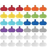 Wrap-It Storage - Cable Labels, Oval, Multi-Color (36 Pack) Write On Cord Labels, Wire Labels, Ca...