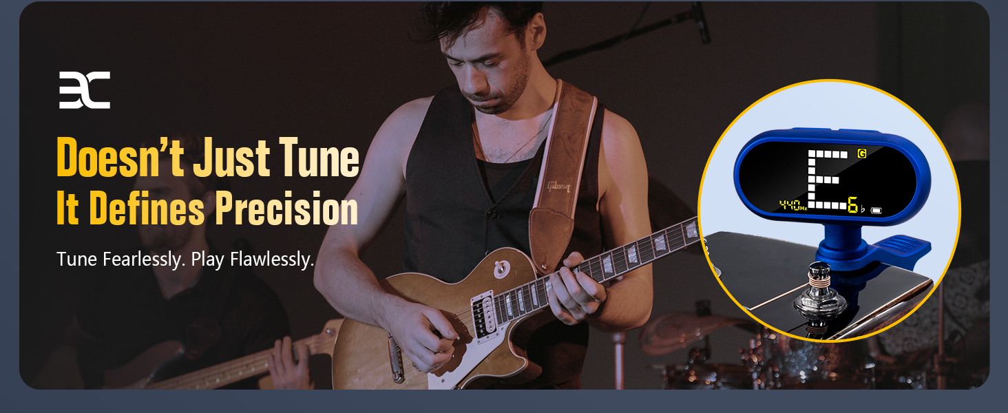 guitar tuner clip on