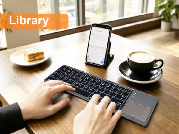 Foldable Keyboard with Touchpad