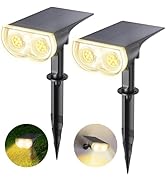 Linkind StarRay Dusk-to-Dawn Solar Spot Lights Outdoor Waterproof, IP67 3000k Warm White Solar Li...