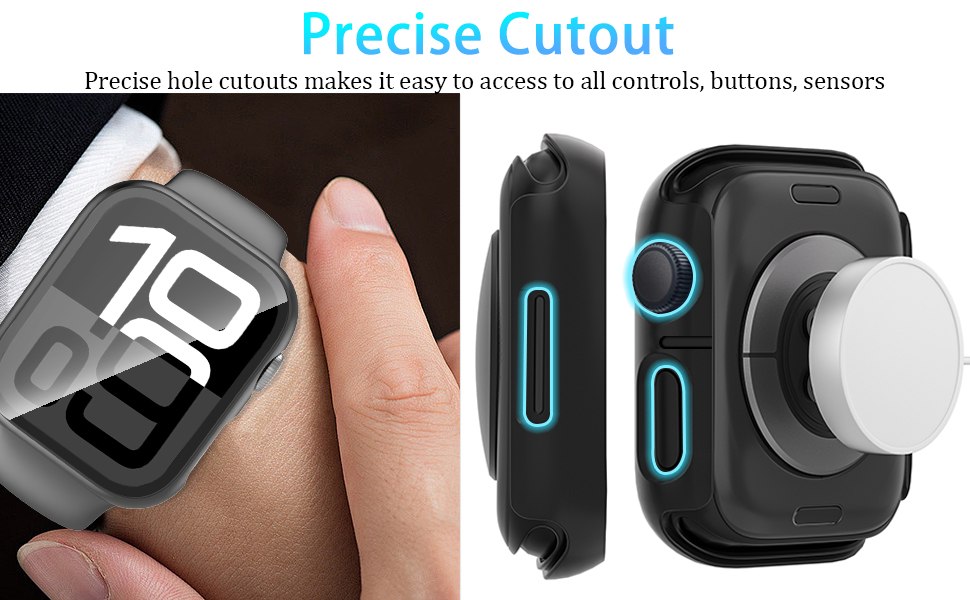 easy to use cases for apple watch 40mm 41mm 42mm 44mm 45mm 46mm 49mm screen protector