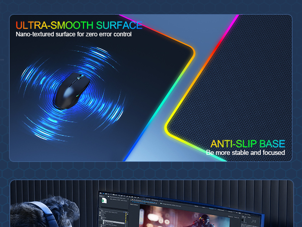 RGB Mouse Pad Gaming
