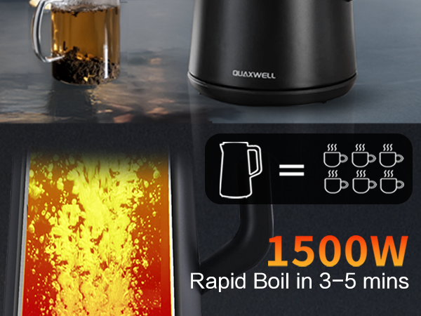 black electric kettle