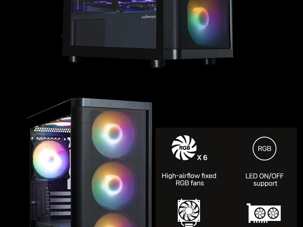 Zalman M4 SE Black M-ATX RGB PC Case