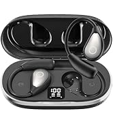 CuiSuto Open Ear Earbuds Wireless Bluetooth Headphones, 60Hrs Playtime Stereo Sound Earphones wit...