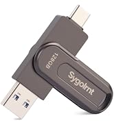 128GB USB Flash Drive for iPhone Photo Stick Thumb Drive, 2-in-1 USB C + USB A, External Storage ...