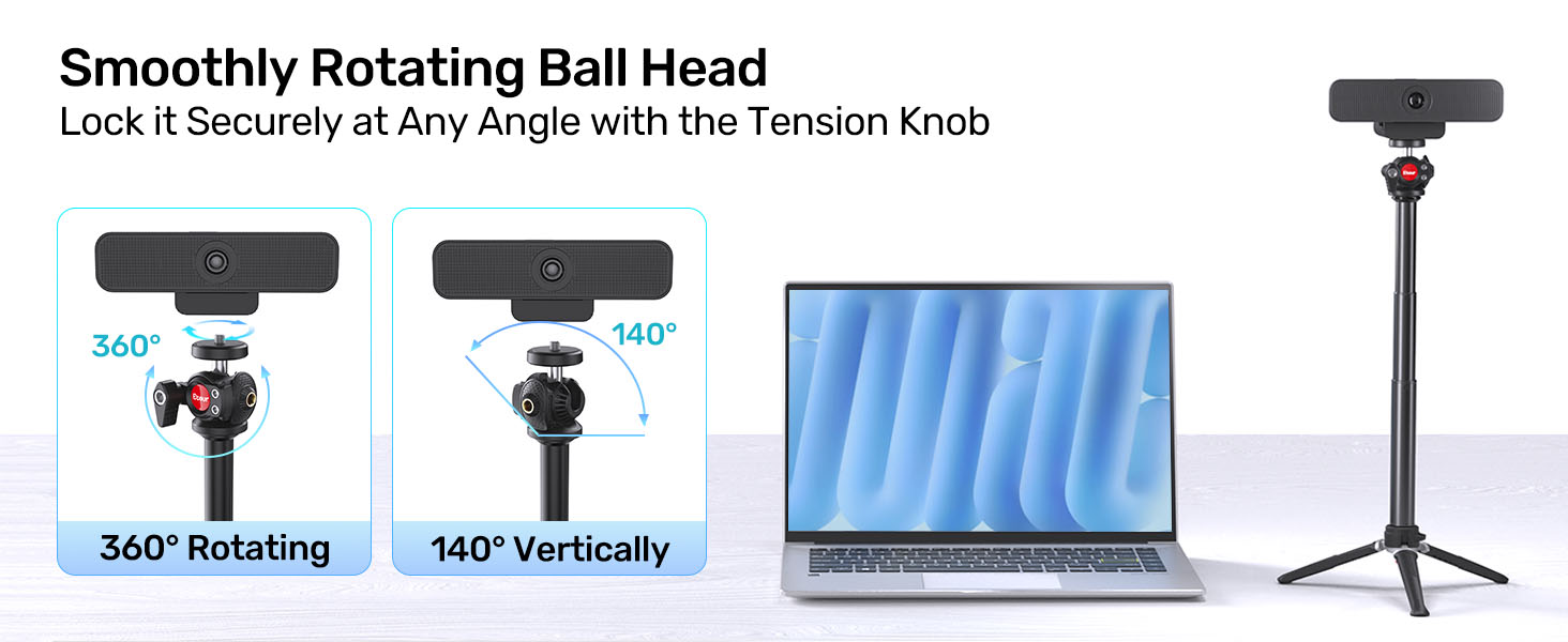 Extendable Webcam Tripod